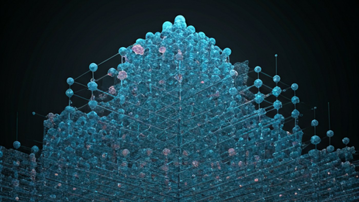 A lattice that gets denser the further up it goes